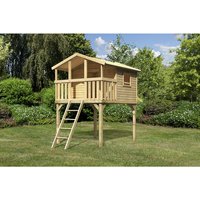 AKUBI Spielanlage »Benjamin«, BxHxT: 225 x 309 x 250 cm, natur – braun AKUBI Spielanlage »Benjamin«, BxHxT: 225 x 309 x 250 cm, natur – braun