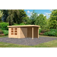 KARIBU Gartenhaus »Askola«, Holz, BxHxT: 462 x 211 x 246 cm (Außenmaße inkl. Dachüberstand) – beige KARIBU Gartenhaus »Askola«, Holz, BxHxT: 462 x 211 x 246 cm (Außenmaße inkl. Dachüberstand) – beige