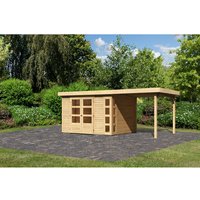KARIBU Gartenhaus »Kerko 5«, Holz, BxHxT: 522 x 210 x 246 cm (Außenmaße inkl. Dachüberstand) – beige KARIBU Gartenhaus »Kerko 5«, Holz, BxHxT: 522 x 210 x 246 cm (Außenmaße inkl. Dachüberstand) – beige