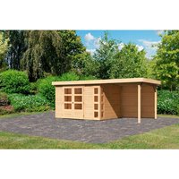 KARIBU Gartenhaus »Kerko 5«, Holz, BxHxT: 522 x 210 x 246 cm (Außenmaße inkl. Dachüberstand) – beige KARIBU Gartenhaus »Kerko 5«, Holz, BxHxT: 522 x 210 x 246 cm (Außenmaße inkl. Dachüberstand) – beige