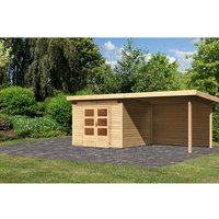 KARIBU Gartenhaus »Kandern«, Holz, BxHxT: 565 x 222 x 274 cm (Außenmaße inkl. Dachüberstand) – beige KARIBU Gartenhaus »Kandern«, Holz, BxHxT: 565 x 222 x 274 cm (Außenmaße inkl. Dachüberstand) – beige