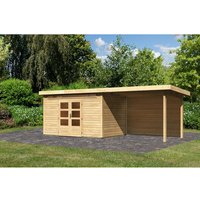 KARIBU Gartenhaus »Kandern«, Holz, BxHxT: 655 x 222 x 244 cm (Außenmaße inkl. Dachüberstand) – beige KARIBU Gartenhaus »Kandern«, Holz, BxHxT: 655 x 222 x 244 cm (Außenmaße inkl. Dachüberstand) – beige