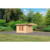 KARIBU Gartenhaus »Trittau«, Holz, BxHxT: 297 x 217 x 297 cm (Außenmaße inkl. Dachüberstand) – beige KARIBU Gartenhaus »Trittau«, Holz, BxHxT: 297 x 217 x 297 cm (Außenmaße inkl. Dachüberstand) – beige