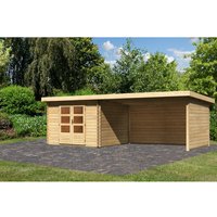 KARIBU Gartenhaus »Bastrup«, Holz, BxHxT: 679 x 220 x 297 cm (Außenmaße inkl. Dachüberstand) – beige KARIBU Gartenhaus »Bastrup«, Holz, BxHxT: 679 x 220 x 297 cm (Außenmaße inkl. Dachüberstand) – beige