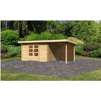 KARIBU Gartenhaus »Bastrup«, Holz, BxHxT: 539 x 222 x 297 cm (Außenmaße inkl. Dachüberstand) – beige KARIBU Gartenhaus »Bastrup«, Holz, BxHxT: 539 x 222 x 297 cm (Außenmaße inkl. Dachüberstand) – beige