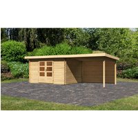 KARIBU Gartenhaus »Bastrup«, Holz, BxHxT: 640 x 222 x 297 cm (Außenmaße) – beige KARIBU Gartenhaus »Bastrup«, Holz, BxHxT: 640 x 222 x 297 cm (Außenmaße) – beige