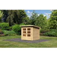 KARIBU Gartenhaus »Stockach 2«, Holz, BxHxT: 186 x 197 x 186 cm (Außenmaße) – beige KARIBU Gartenhaus »Stockach 2«, Holz, BxHxT: 186 x 197 x 186 cm (Außenmaße) – beige