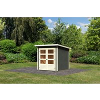KARIBU Gartenhaus »Stockach 2«, Holz, BxHxT: 186 x 197 x 186 cm (Außenmaße inkl. Dachüberstand) - grau |  Fichte KARIBU Gartenhaus »Stockach 2«, Holz, BxHxT: 186 x 197 x 186 cm (Außenmaße inkl. Dachüberstand) - grau |  Fichte