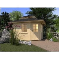 WEKA Gartenhaus »149 5-Eck«, Holz, BxHxT: 380 x 315 x 298 cm (Außenmaße inkl. Dachüberstand) - beige |  Holz  |  8,88 m² WEKA Gartenhaus »149 5-Eck«, Holz, BxHxT: 380 x 315 x 298 cm (Außenmaße inkl. Dachüberstand) - beige |  Holz  |  8,88 m²