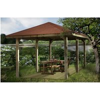 WEKA Carport »651«, Außenmaß BxT: 584 x 333 cm, grün – braun WEKA Carport »651«, Außenmaß BxT: 584 x 333 cm, grün – braun
