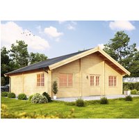 WOLFF FINNHAUS Gartenhaus »Westerwald«, BxT: 988 x 1068 cm (Aufstellmaße), Satteldach – beige Rabatt: 8 %  – 105.52 qm WOLFF FINNHAUS Gartenhaus »Westerwald«, BxT: 988 x 1068 cm (Aufstellmaße), Satteldach – beige Rabatt: 8 %  – 105.52 qm