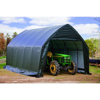 SHELTERLOGIC Foliengarage, BxT: 390 x 610 cm (Außenmaße), Polyethylen (PE) – gruen SHELTERLOGIC Foliengarage, BxT: 390 x 610 cm (Außenmaße), Polyethylen (PE) – gruen