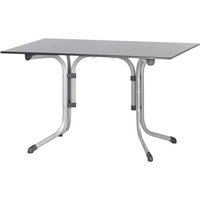 SIEGER Klapptisch, mit Vivodur-Tischplatte, BxTxH: 120 x 80 x 73 cm – silberfarben SIEGER Klapptisch, mit Vivodur-Tischplatte, BxTxH: 120 x 80 x 73 cm – silberfarben