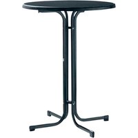 SIEGER Stehtisch, mit Mecalit-pro-Tischplatte, Ø x H: 86 x 112 cm – grau SIEGER Stehtisch, mit Mecalit-pro-Tischplatte, Ø x H: 86 x 112 cm – grau