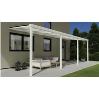 GARDENDREAMS Terrassenüberdachung »Easy Edition«, Breite: 700 cm, Dach: Polycarbonat (PC), weiß – weiss GARDENDREAMS Terrassenüberdachung »Easy Edition«, Breite: 700 cm, Dach: Polycarbonat (PC), weiß – weiss