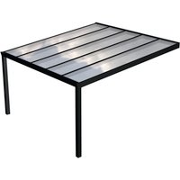 GARDENDREAMS Terrassenüberdachung »Legend«, BxT: 400 x 400 cm, anthrazit / RAL7016, Glasdach – grau GARDENDREAMS Terrassenüberdachung »Legend«, BxT: 400 x 400 cm, anthrazit / RAL7016, Glasdach – grau