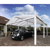 GARDENDREAMS Carport »Satteldachcarport«, B x T x H: 610 x 600 x 303 cm, weiß – weiss GARDENDREAMS Carport »Satteldachcarport«, B x T x H: 610 x 600 x 303 cm, weiß – weiss