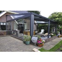 GARDENDREAMS Keilfenster »Legend Edition, Expert Edition«, BxH: 500 x 82,5 cm, Aluminium, anthrazit – grau GARDENDREAMS Keilfenster »Legend Edition, Expert Edition«, BxH: 500 x 82,5 cm, Aluminium, anthrazit – grau