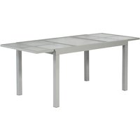 MERXX Ausziehtisch, BxHxT: 90 x 75 x 120 cm, Tischplatte: Sicherheitsglas – silberfarben Rabatt: 33 % MERXX Ausziehtisch, BxHxT: 90 x 75 x 120 cm, Tischplatte: Sicherheitsglas – silberfarben Rabatt: 33 %