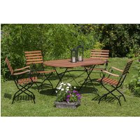 MERXX Gartenmöbel »Schlossgarten«, 4 Sitzplätze, Stahl – grau MERXX Gartenmöbel »Schlossgarten«, 4 Sitzplätze, Stahl – grau