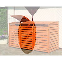 PROMADINO Erweiterungsbox »Vario III«, aus Kiefernholz, 92x122x70cm (BxHxT), 240 Liter – braun PROMADINO Erweiterungsbox »Vario III«, aus Kiefernholz, 92x122x70cm (BxHxT), 240 Liter – braun