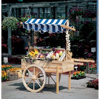 PROMADINO Marktwagen, Kiefernholz – beige PROMADINO Marktwagen, Kiefernholz – beige