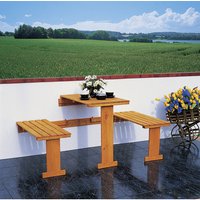 PROMADINO Gartenmöbelset, Holz, 1-teilig – braun PROMADINO Gartenmöbelset, Holz, 1-teilig – braun