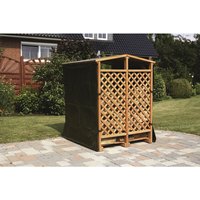 PROMADINO Kaminholzlager, BxHxL: 120 x 148 x 118 cm, honigbraun PROMADINO Kaminholzlager, BxHxL: 120 x 148 x 118 cm, honigbraun