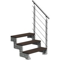 DOLLE Außentreppe »Gardentop«, 3 Vollstufen, braun, 54 cm Geschosshöhe DOLLE Außentreppe »Gardentop«, 3 Vollstufen, braun, 54 cm Geschosshöhe