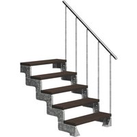 DOLLE Außentreppe »Gardentop«, 5 Vollstufen, braun, 90 cm Geschosshöhe DOLLE Außentreppe »Gardentop«, 5 Vollstufen, braun, 90 cm Geschosshöhe