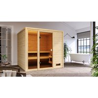KARIBU Sauna »Jutta«, für 4 Personen, ohne Ofen – beige KARIBU Sauna »Jutta«, für 4 Personen, ohne Ofen – beige