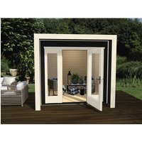 WEKA Ferienhaus »Design 263 Gr.1«, Holz, BxHxT: 245 x 227 x 250 cm (Außenmaße inkl. Dachüberstand) – grau | Fichte | 5,62 m² WEKA Ferienhaus »Design 263 Gr.1«, Holz, BxHxT: 245 x 227 x 250 cm (Außenmaße inkl. Dachüberstand) – grau | Fichte | 5,62 m²