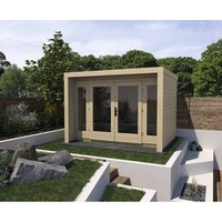 WEKA Ferienhaus »Design 263 Gr.2«, Holz, BxHxT: 305 x 227 x 235 cm (Außenmaße inkl. Dachüberstand) – beige | Fichte | 6,93 m² WEKA Ferienhaus »Design 263 Gr.2«, Holz, BxHxT: 305 x 227 x 235 cm (Außenmaße inkl. Dachüberstand) – beige | Fichte | 6,93 m²