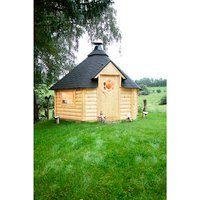 WOLFF Grillkota »Basic 9«, Holz, braun, BxT: 426 x 376 cm – beige Rabatt: 9 % – 16.02 qm WOLFF Grillkota »Basic 9«, Holz, braun, BxT: 426 x 376 cm – beige Rabatt: 9 % – 16.02 qm