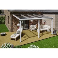 SKANHOLZ Terrassenüberdachung »Monza«, Breite: 434 cm, Dach: Verbund-Sicherheits-Glas (VSG), weiss SKANHOLZ Terrassenüberdachung »Monza«, Breite: 434 cm, Dach: Verbund-Sicherheits-Glas (VSG), weiss