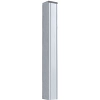 Mr. GARDENER Alu-Pfosten, Aluminium, BxLxT: 6,8 x 265 x 6,8 cm – silberfarben Mr. GARDENER Alu-Pfosten, Aluminium, BxLxT: 6,8 x 265 x 6,8 cm – silberfarben