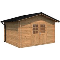 PALMAKO AS Gartenhaus »Tina 10,4«, BxT: 432 x 346 cm (Aufstellmaße), Satteldach – braun Rabatt: 14 %