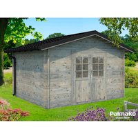 PALMAKO AS Gartenhaus »Tina 10,4«, Holz, BxHxT: 432 x 266 x 320 cm (Außenmaße inkl. Dachüberstand) – grau PALMAKO AS Gartenhaus »Tina 10,4«, Holz, BxHxT: 432 x 266 x 320 cm (Außenmaße inkl. Dachüberstand) – grau