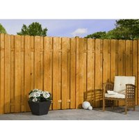 Mr. GARDENER Bohlenzaun »Valas«, Fichtenholz/Kiefernholz, HxL: 180 x 180 cm – orange Mr. GARDENER Bohlenzaun »Valas«, Fichtenholz/Kiefernholz, HxL: 180 x 180 cm – orange