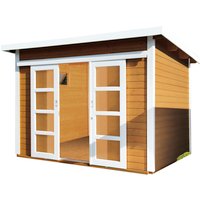 WOLFF FINNHAUS Gartenhaus »Pulti 28 ST-D «, BxT: 340 x 340 cm, Stecksystem, Fichte Rabatt: 8 % – 11.56 qm WOLFF FINNHAUS Gartenhaus »Pulti 28 ST-D «, BxT: 340 x 340 cm, Stecksystem, Fichte Rabatt: 8 % – 11.56 qm