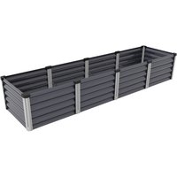 VITAVIA Hochbeet »Meta In+Out 401 L«, BxHxL: 244,7 x 40,3 x 64,67 cm, Zincalume® – grau VITAVIA Hochbeet »Meta In+Out 401 L«, BxHxL: 244,7 x 40,3 x 64,67 cm, Zincalume® – grau