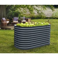 VITAVIA Hochbeet »Terra 858«, BxHxL: 82,1 x 85,8 x 162,1 cm, Zincalume® – grau VITAVIA Hochbeet »Terra 858«, BxHxL: 82,1 x 85,8 x 162,1 cm, Zincalume® – grau