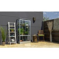 VITAVIA Balkongewächshaus »Stad«, BxLxH: 81,2 x 43 x 156 cm, Aluminium – silberfarben VITAVIA Balkongewächshaus »Stad«, BxLxH: 81,2 x 43 x 156 cm, Aluminium – silberfarben