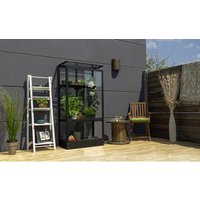 VITAVIA Balkongewächshaus »Stad«, BxLxH: 81,2 x 43 x 156 cm, Aluminium – schwarz VITAVIA Balkongewächshaus »Stad«, BxLxH: 81,2 x 43 x 156 cm, Aluminium – schwarz