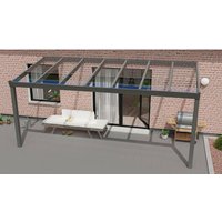 GARDENDREAMS Terrassenüberdachung »Expert«, BxT: 600 x 250 cm, grau / RAL9007 GARDENDREAMS Terrassenüberdachung »Expert«, BxT: 600 x 250 cm, grau / RAL9007
