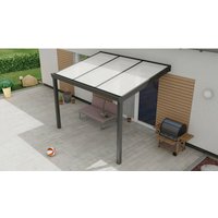 GARDENDREAMS Terrassenüberdachung »Expert«, BxT: 400 x 250 cm, grau / RAL9007 GARDENDREAMS Terrassenüberdachung »Expert«, BxT: 400 x 250 cm, grau / RAL9007