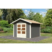 KARIBU Gartenhaus »Talkau 6«, Holz, BxHxT: 274 x 234 x 274 cm (Außenmaße inkl. Dachüberstand) – grau KARIBU Gartenhaus »Talkau 6«, Holz, BxHxT: 274 x 234 x 274 cm (Außenmaße inkl. Dachüberstand) – grau