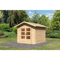 KARIBU Gartenhaus »Talkau 4«, Holz, BxHxT: 244 x 230 x 244 cm (Außenmaße inkl. Dachüberstand) – beige KARIBU Gartenhaus »Talkau 4«, Holz, BxHxT: 244 x 230 x 244 cm (Außenmaße inkl. Dachüberstand) – beige