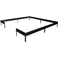 HALLS Gewächshaus »Qube«, 6,6 m², Aluminium – schwarz HALLS Gewächshaus »Qube«, 6,6 m², Aluminium – schwarz