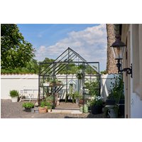 HALLS Gewächshaus »Qube«, 6,6 m², Aluminium – schwarz HALLS Gewächshaus »Qube«, 6,6 m², Aluminium – schwarz